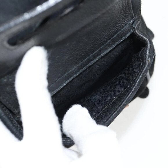 GUCCI Bamboo Backpack Suede Leather Black Gold 003 2058 0016 Auth bs28493 - Picture 12 of 16